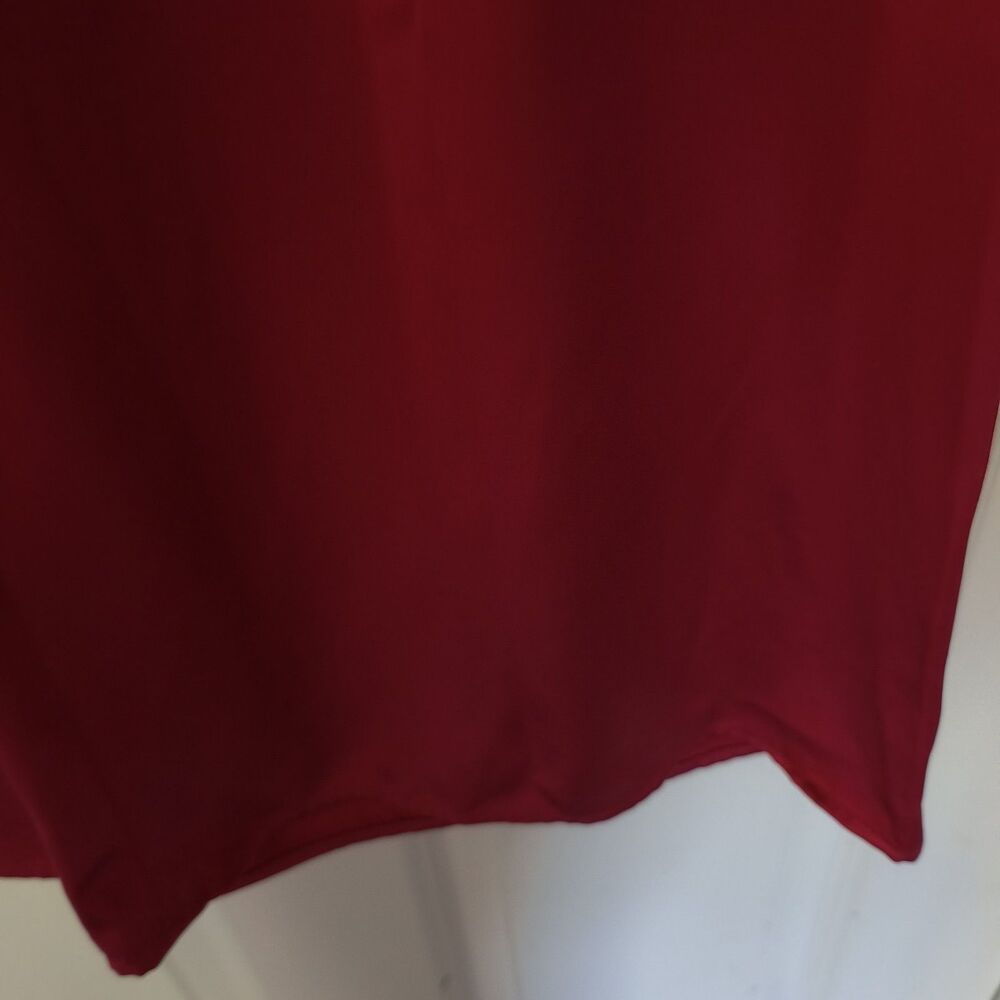 J. Crew Cosmo Satin Pants Women S Red Wide Leg Evening Holiday Party Gala Lounge - Picture 8 of 13